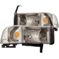 Picture of ANZO 1994-2001 Dodge Ram Crystal Headlights Chrome