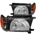 Picture of ANZO 1999-2002 Toyota 4Runner Crystal Headlights Black