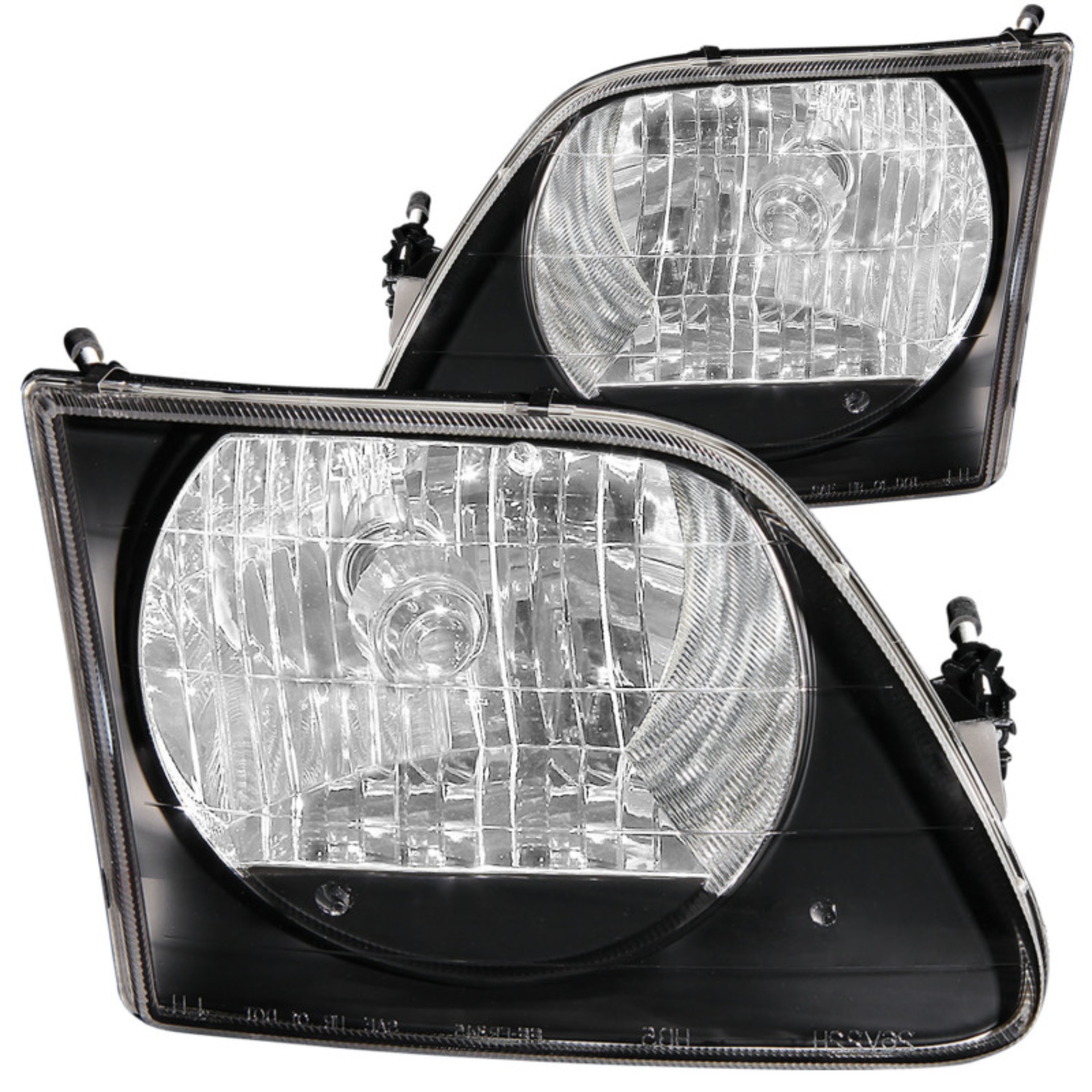 Picture of ANZO 1997.5-2003 Ford F-150 Crystal Headlights Black G2