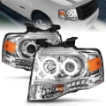 Picture of ANZO 2007-2014 Ford Expedition Projector Headlights Chrome