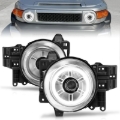 Picture of ANZO 2007-2013 Toyota Fj Cruiser Projector Headlights w/ Halo Chrome