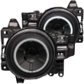 Picture of ANZO 2007-2013 Toyota Fj Cruiser Projector Headlights w/ Halo Black