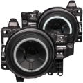 Picture of ANZO 2007-2013 Toyota Fj Cruiser Projector Headlights w/ Halo Black