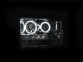 Picture of ANZO 2005-2007 Ford Excursion Projector Headlights w/ Halo Chrome w/ LED Strip (CCFL) 1pc
