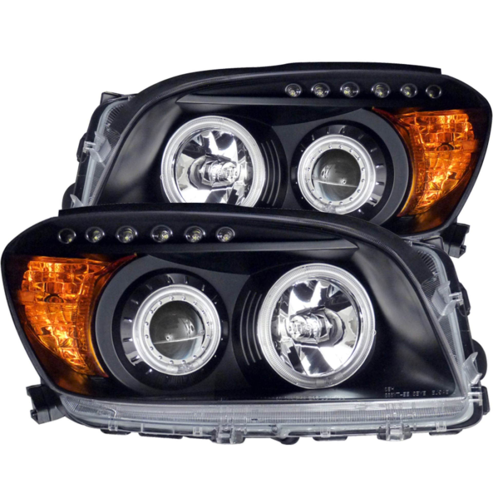 Picture of ANZO 2006-2008 Toyota Rav4 Projector Headlights w/ Halo Black