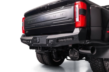 Picture of Addictive Desert Designs 23-26 Ford F250/F350/F450 SD HoneyBadger Rear Bumper - Hammer Black