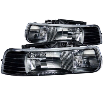Picture of ANZO 1999-2002 Chevrolet Silverado 1500 Crystal Headlights Black