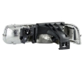 Picture of ANZO 1999-2002 Chevrolet Silverado 1500 Crystal Headlights Black