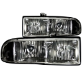 Picture of ANZO 1998-2005 Chevrolet S-10 Crystal Headlights Black