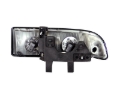 Picture of ANZO 1998-2005 Chevrolet S-10 Crystal Headlights Black
