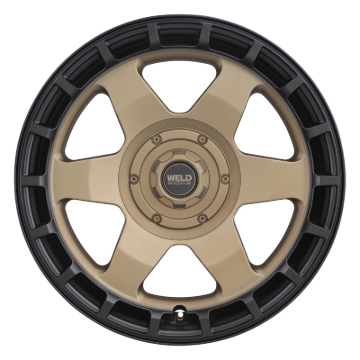 Picture of Weld Off-Road Ridge 20x9 - 8x180 BP - ET0 - 124.3mm CB - Satin Bronze Wheel (Black Ring)