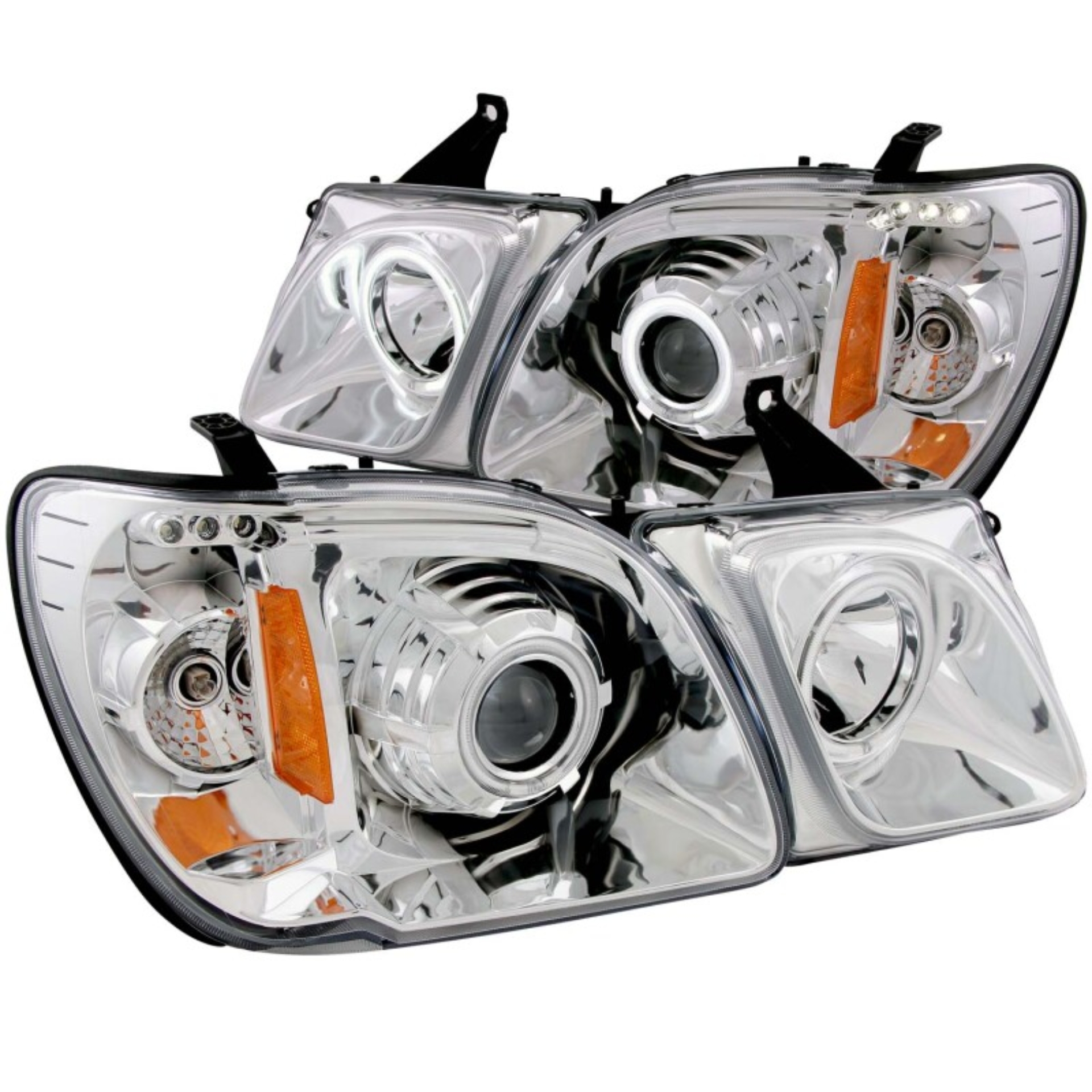 Picture of ANZO 1998-2007 Lexus Lx470 Projector Headlights w/ Halo Chrome (CCFL)