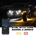 Picture of XKGlow XKmax 15in LED Ultra 3-Row Wheel Ring Light Kit w/RGBW Color Chasing App Control
