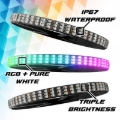 Picture of XKGlow XKmax 15in LED Ultra 3-Row Wheel Ring Light Kit w/RGBW Color Chasing App Control