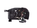 Picture of ANZO 2001-2004 Nissan Frontier Projector Headlights w/ Halo Black (CCFL)