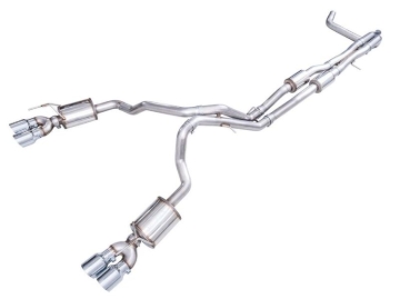 Picture of AWE 2021+ Chevy Tahoe/GM Yukon 6.2L 0FG Edition Cat Back Exhaust - Quad Chrome Silver Tips