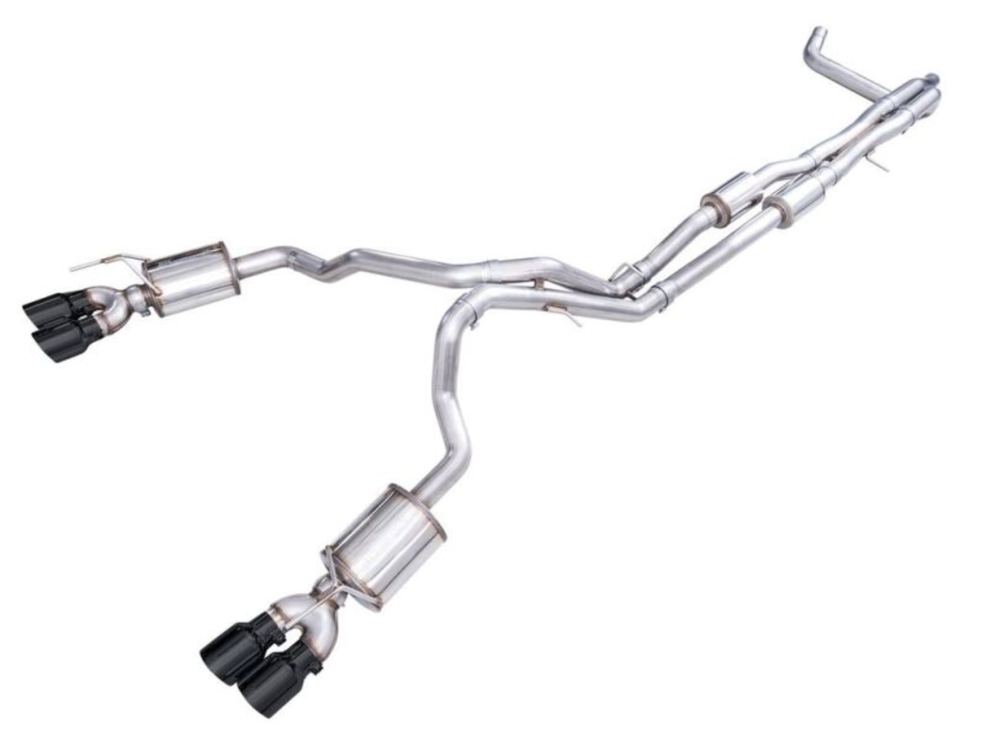 Picture of AWE 2021+ Chevy Tahoe/GM Yukon 6.2L 0FG Edition Cat Back Exhaust - Quad Diamond Black Tips