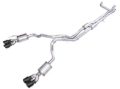 Picture of AWE 2021+ Chevy Suburban/GM Yukon XL 6.2L 0FG Edition Cat Back Exhaust - Quad Diamond Chrome Tips