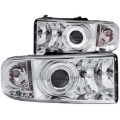 Picture of ANZO 1994-2001 Dodge Ram Projector Headlights w/ Halo Chrome