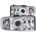 Picture of ANZO 1994-2001 Dodge Ram Projector Headlights w/ Halo Chrome
