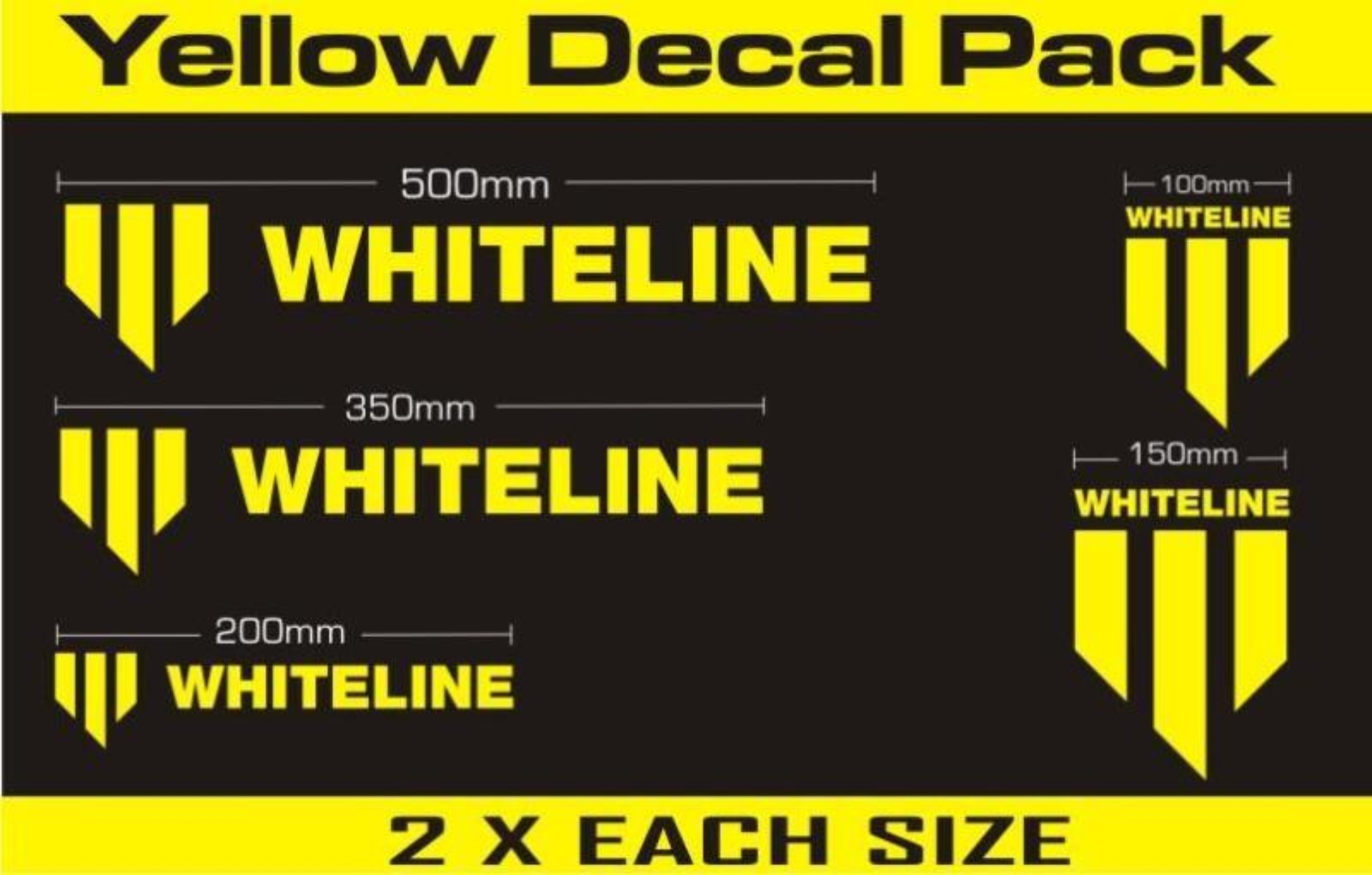 Picture of Whiteline Decal Kits 10 Pk Yellow