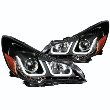 Picture of ANZO 2010-2014 Subaru Outback Projector Headlights w/ U-Bar Black