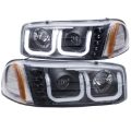 Picture of ANZO 1999-2006 GMC Sierra 1500 Projector Headlights w/ U-Bar Black