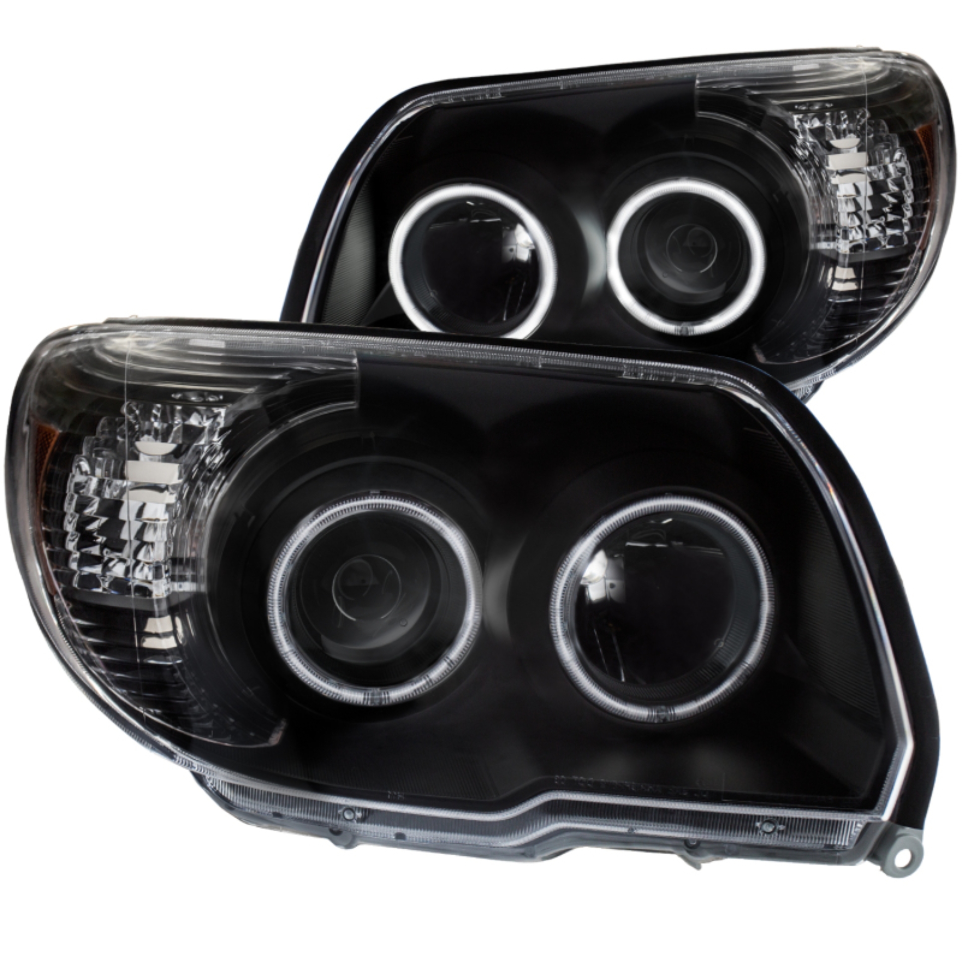 Picture of ANZO 2006-2009 Toyota 4Runner Projector Headlights w/ Halo Black