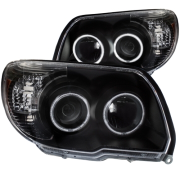 Picture of ANZO 2006-2009 Toyota 4Runner Projector Headlights w/ Halo Black