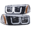 Picture of ANZO 1999-2006 GMC Sierra 1500 Projector Headlights w/ U-Bar Black