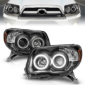 Picture of ANZO 2006-2009 Toyota 4Runner Projector Headlights w/ Halo Black