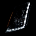 Picture of ANZO 2010-2015 Cadillac SRX Projector Headlights w/ Plank Style Design Chrome