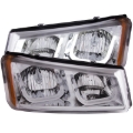 Picture of ANZO 2003-2006 Chevrolet Silverado 1500 Projector Headlights w/ U-Bar Chrome
