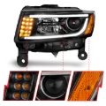 Picture of ANZO 2014-2015 Jeep Grand Cherokee Projector Headlights w/ Plank Style Design Black