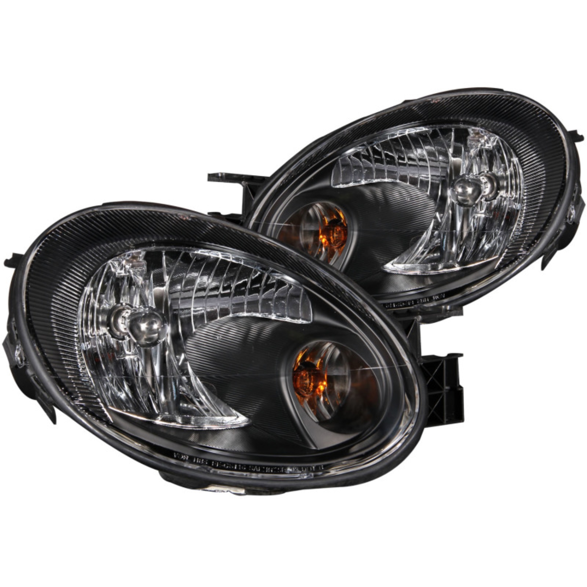 Picture of ANZO 2003-2005 Dodge Neon Crystal Headlights Black