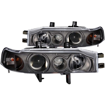 Picture of ANZO 1990-1993 Honda Accord Projector Headlights w/ Halo Black 1pc