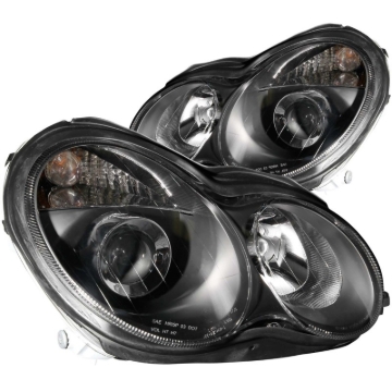 Picture of ANZO 2001-2007 Mercedes Benz C Class W203 Projector Headlights Black