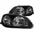 Picture of ANZO 1999-2000 Honda Civic Crystal Headlights Black