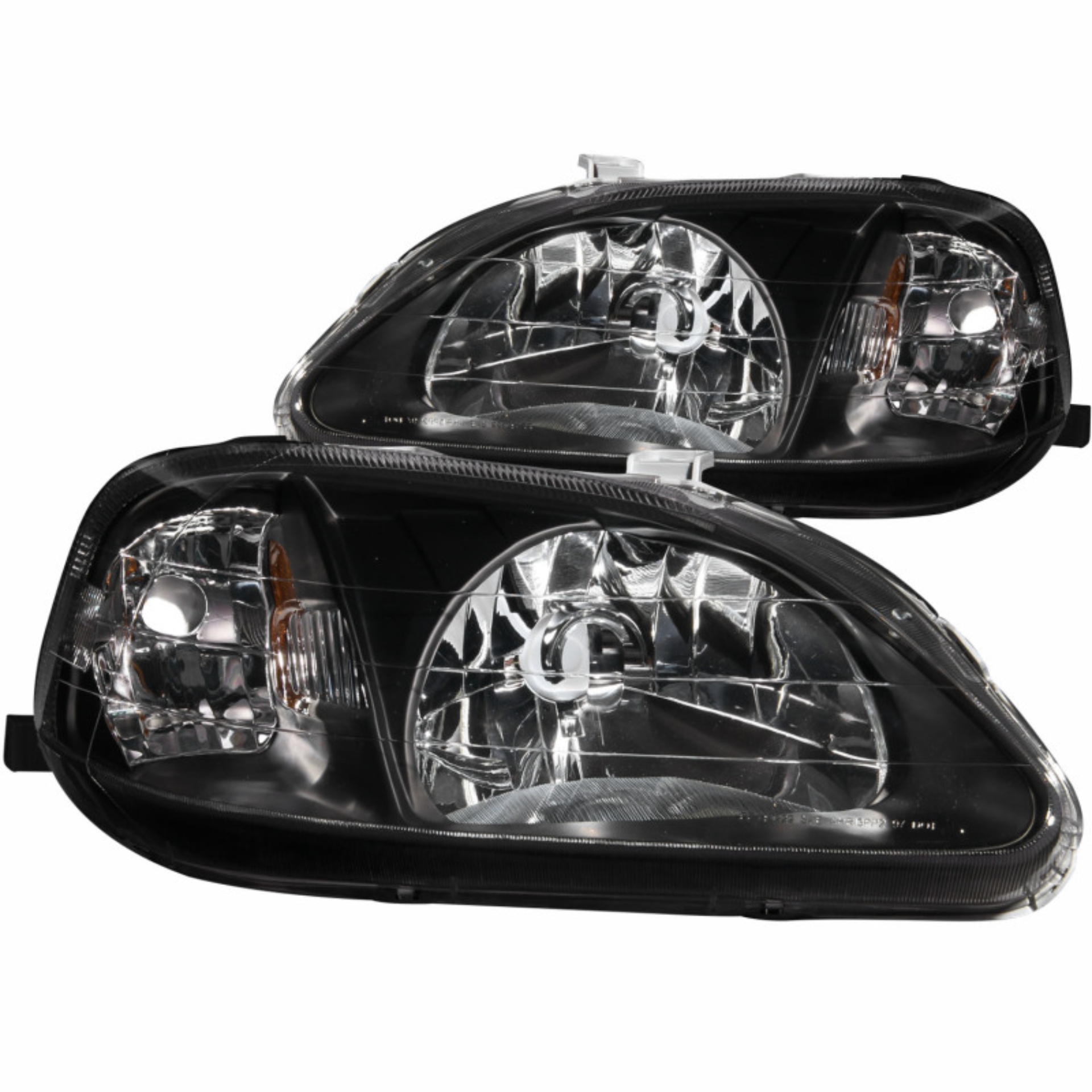 Picture of ANZO 1999-2000 Honda Civic Crystal Headlights Black