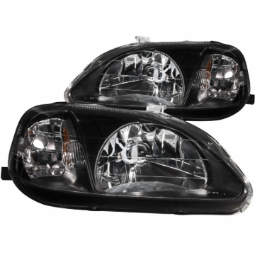 Picture of ANZO 1999-2000 Honda Civic Crystal Headlights Black