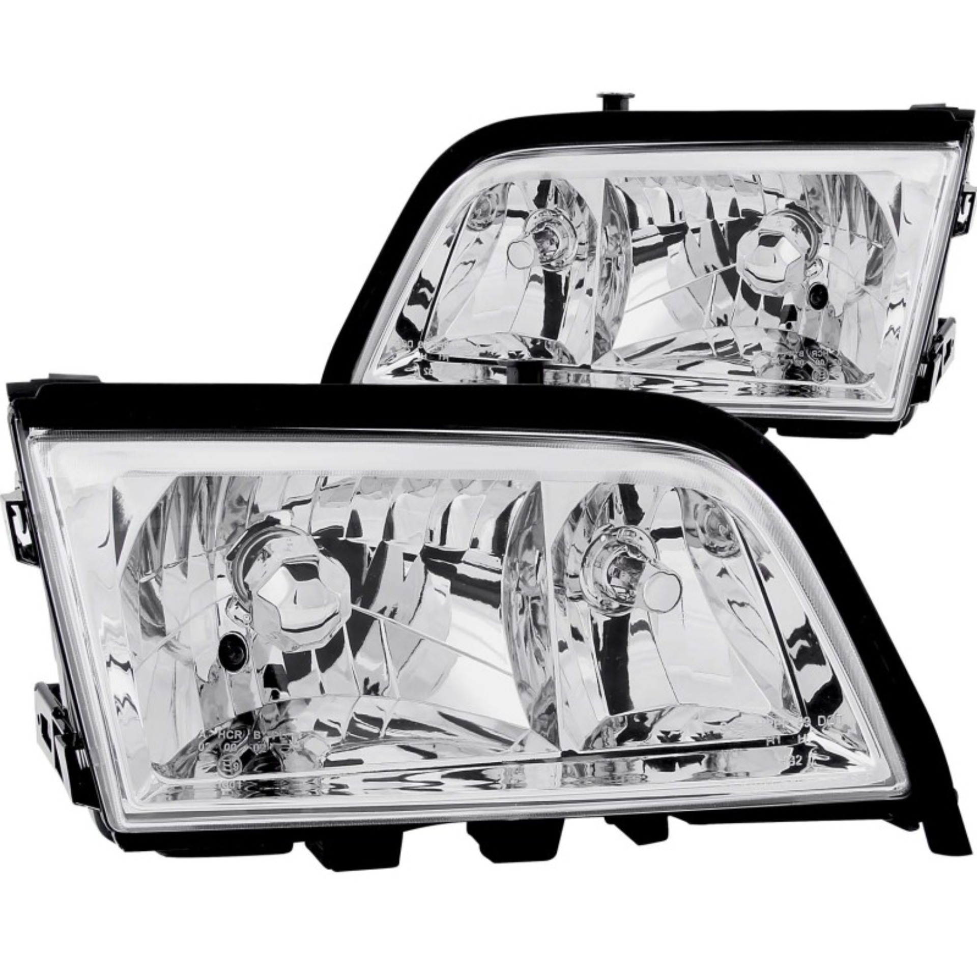 Picture of ANZO 1994-2000 Mercedes Benz C Class W202 Crystal Headlights Chrome