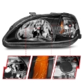 Picture of ANZO 1999-2000 Honda Civic Crystal Headlights Black