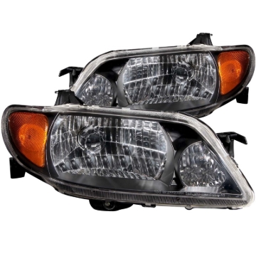 Picture of ANZO 2001-2003 Mazda Protege Crystal Headlights Black
