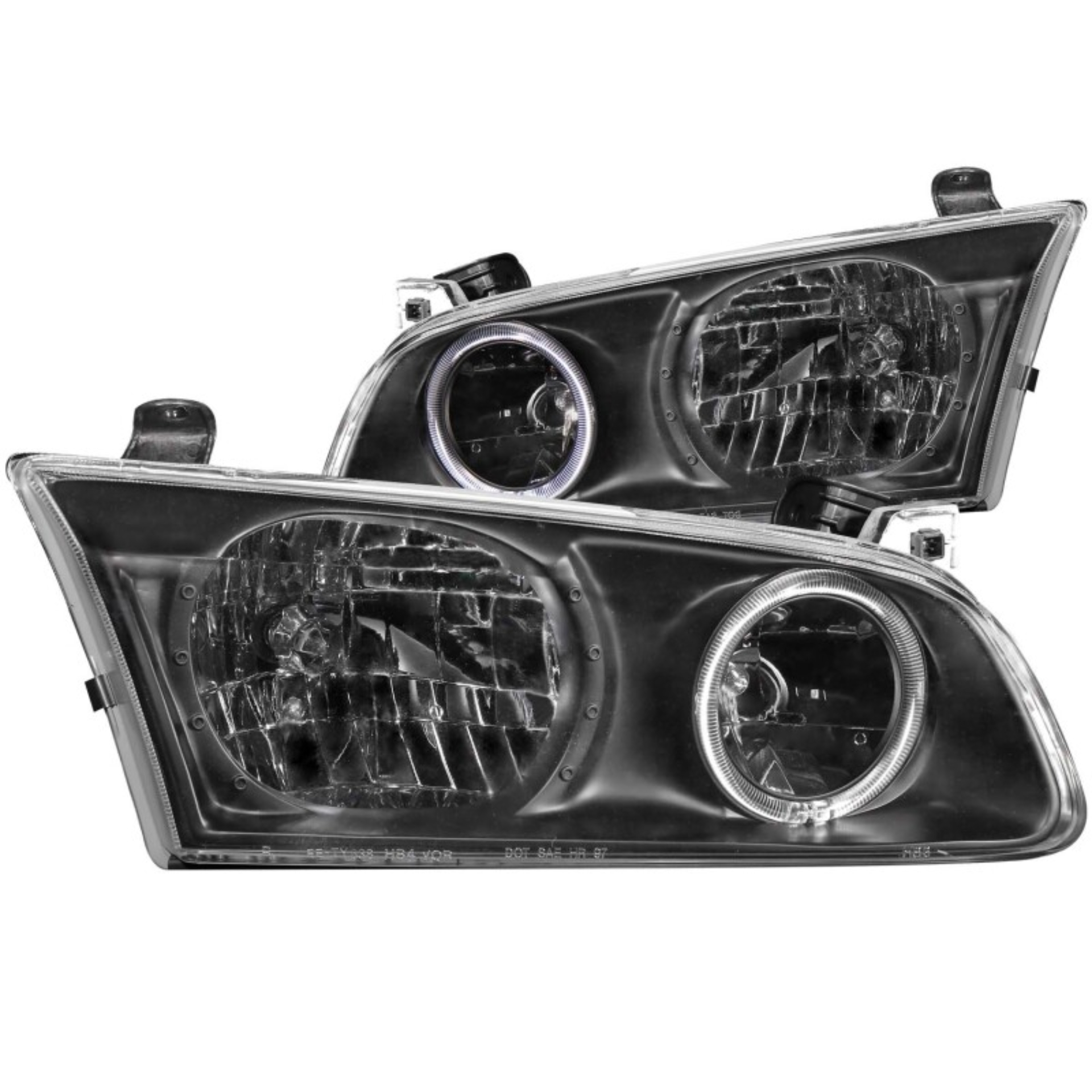 Picture of ANZO 2000-2001 Toyota Camry Crystal Headlights w/ Halo Black