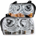 Picture of ANZO 2005-2010 Chrysler 300 Crystal Headlights w/ Halo Chrome (CCFL)