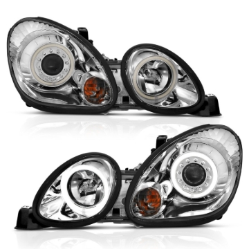 Picture of ANZO 1998-2005 Lexus Gs300 Projector Headlights w/ Halo Chrome