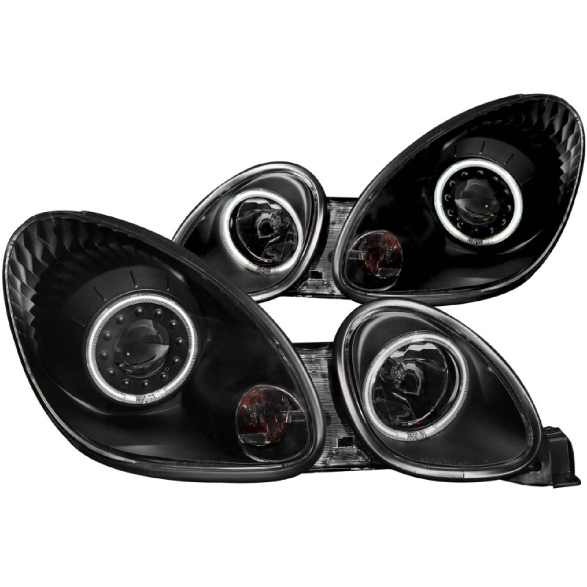 Picture of ANZO 1998-2005 Lexus Gs300 Projector Headlights w/ Halo Black