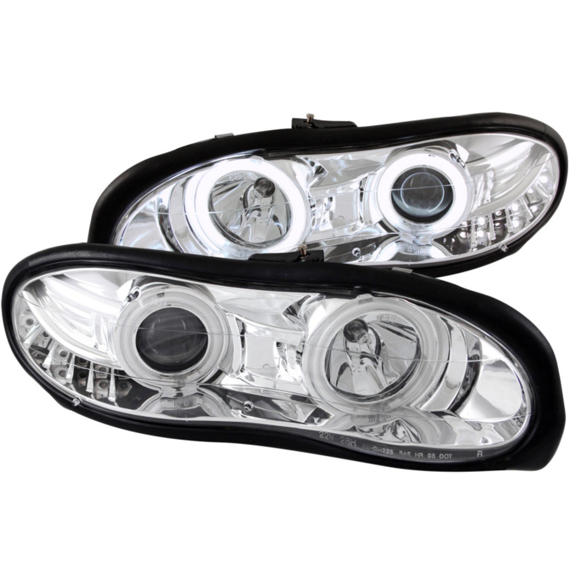 Picture of ANZO 1998-2002 Chevrolet Camaro Projector Headlights w/ Halo Chrome
