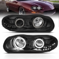 Picture of ANZO 1998-2002 Chevrolet Camaro Projector Headlights w/ Halo Black