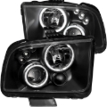 Picture of ANZO 2005-2009 Ford Mustang Projector Headlights w/ Halo Black